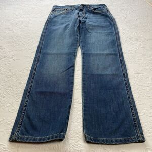 Wrangler Retro Jeans Men's 31x32 Slim Straight Dark Denim Cowboy Rodeo Western